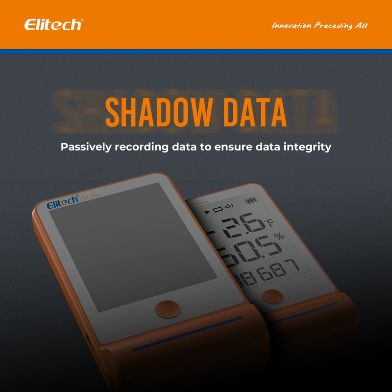 Elitech Bluetooth Temperature Humidity Data Logger with Shadow Data 100000 Points, Pharmacy DDL with Calibration Certificate Get Data via APP, Refrigerator Thermometer Vaccine Fridge Monitor GSP - 6Pro GLE - Elitech Technology, Inc.