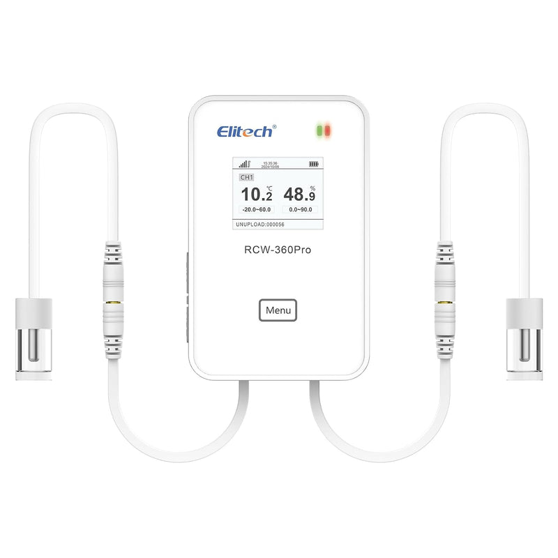 Elitech External Glycol Bottle Temperature Probe, Temperature Sensor Matches with RCW - 360Pro Device only, Monitor - 40~176℉( - 40~80℃), Audio Plug Connector, 16.4ft - Elitech Technology, Inc.