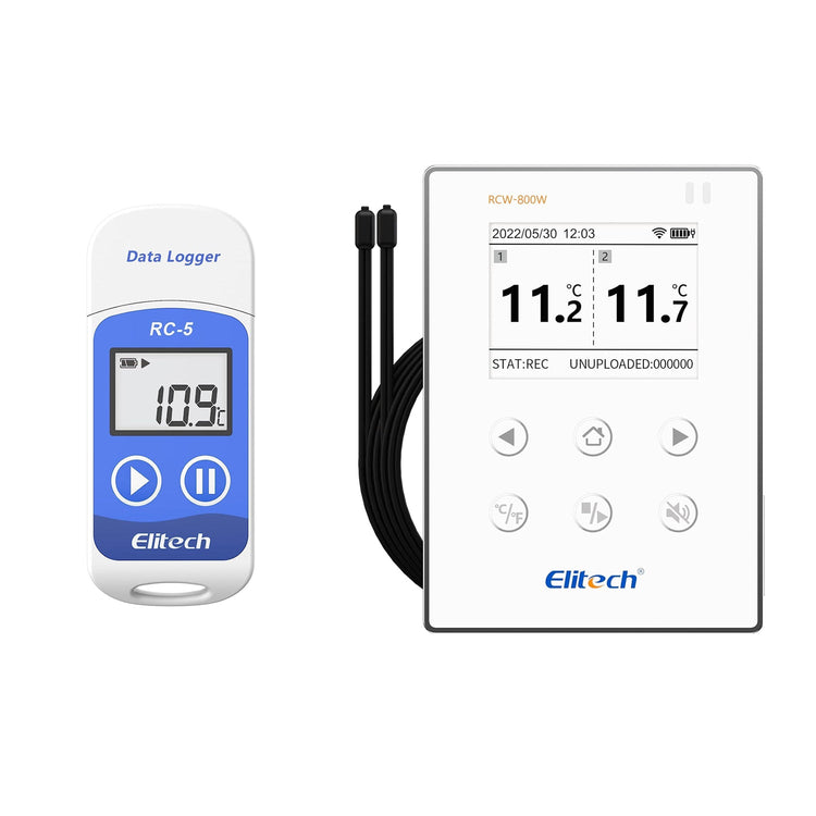 Elitech RC-5 USB Temperature Data Logger +Wireless Data Logger Real-Time Temperature Monitor RCW-800W-TDE - Elitech Technology, Inc.