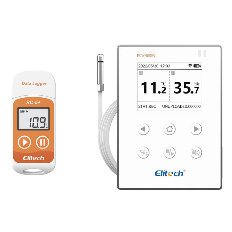Elitech RC-5+Digital PDF USB Temperature Data Logger +Wireless Digital Data Logger RCW-800W-THE - Elitech Technology, Inc.