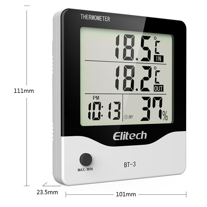 Accurate Digital Thermometer And Hygrometer With Lcd Display And
