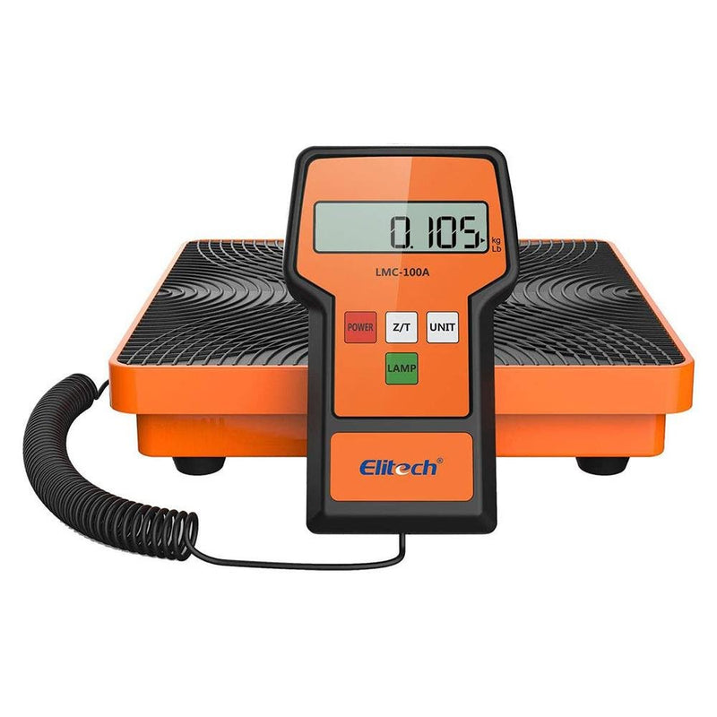 Elitech Digital HVAC Refrigerant Charging Scale LMC-100A Thin Compact –  Elitech Technology, Inc.