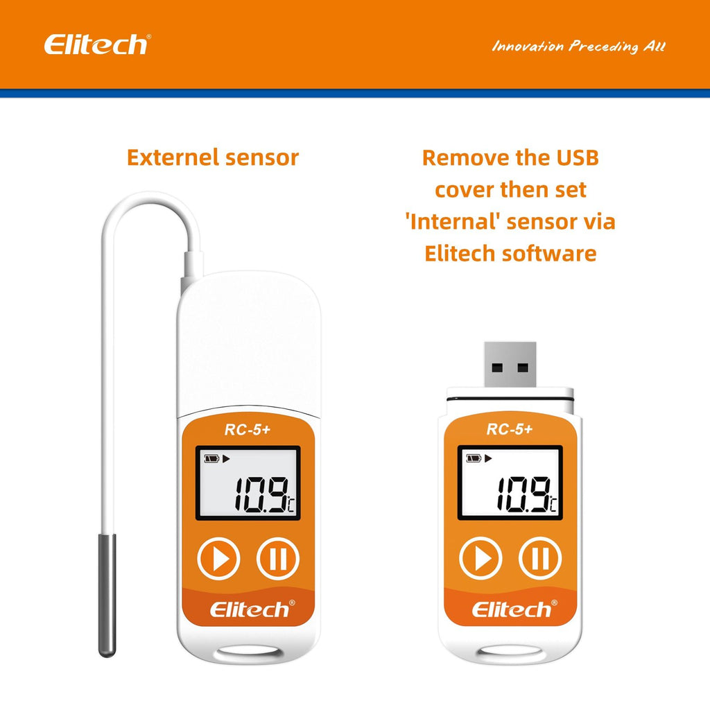 Shop Elitech RC-5+ TE PDF USB Temperature Data Logger - elitechus